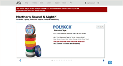 Desktop Screenshot of northernsoundandlight.com