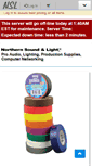 Mobile Screenshot of northernsoundandlight.com
